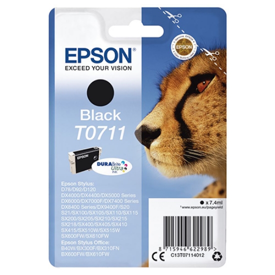 Imagem de TINTEIRO ORIGINAL EPSON T0711 PRETO