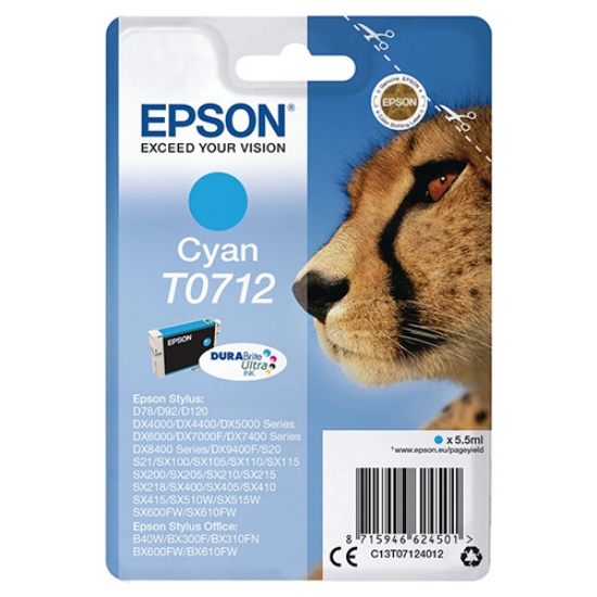 Picture of TINTEIRO ORIGINAL EPSON T0712 CYAN