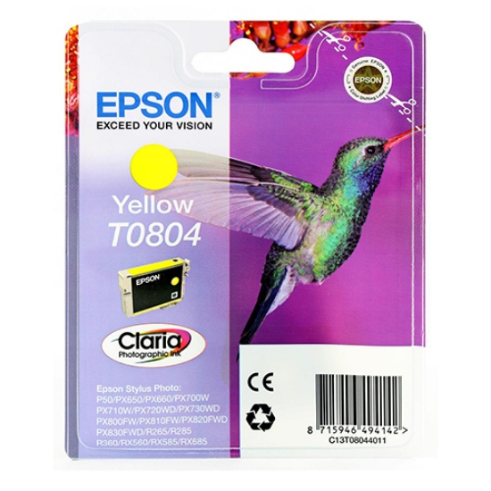 Imagem de TINTEIRO ORIGINAL EPSON T0804 AMARELO