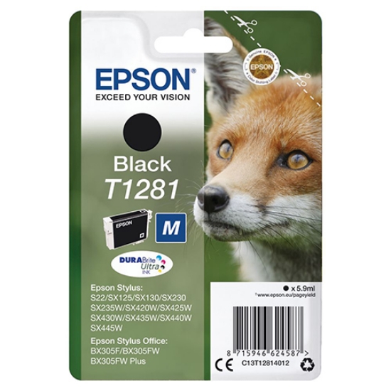 Imagem de TINTEIRO ORIGINAL EPSON T1281 PRETO