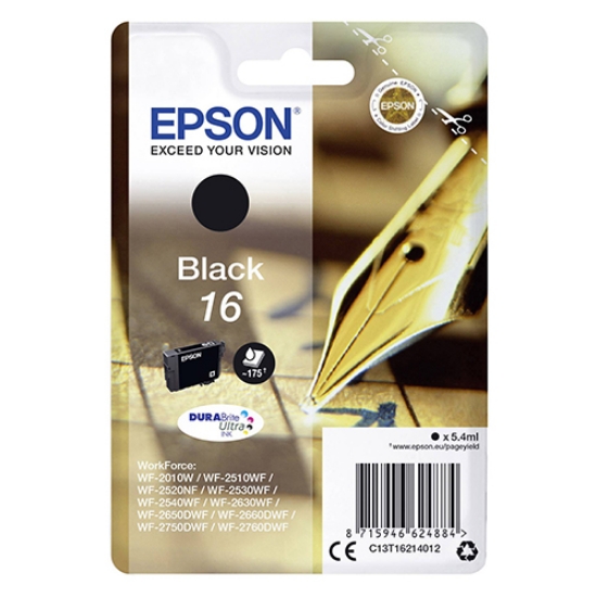 Imagem de TINTEIRO ORIGINAL EPSON T1621 Nº16 PRETO