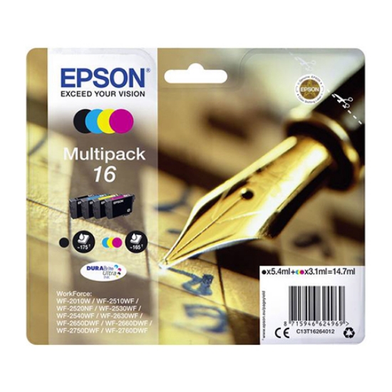 Picture of TINTEIRO ORIGINAL EPSON T1626 Nº16 PACK C/4 CORES