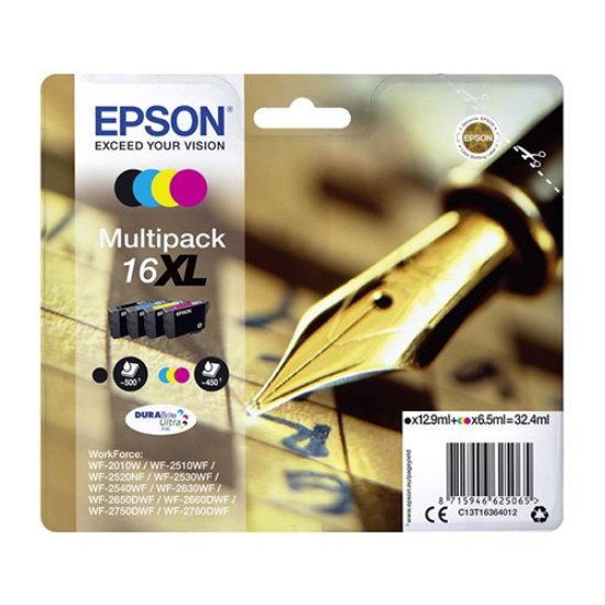 Imagem de TINTEIRO ORIGINAL EPSON T1636 Nº16XL PACK C/4 CORES
