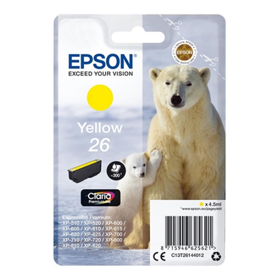 Imagem de TINTEIRO ORIGINAL EPSON T2614 Nº26 AMARELO