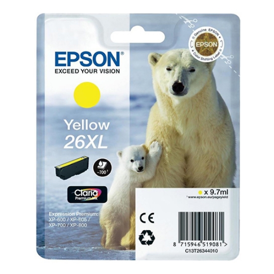 Imagem de TINTEIRO ORIGINAL EPSON T2634 Nº26XL AMARELO