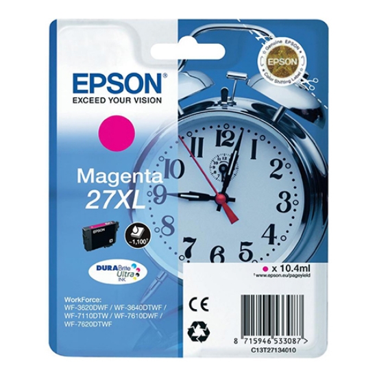 Imagem de TINTEIRO ORIGINAL EPSON T2713 Nº27XL MAGENTA ALTA CAP.