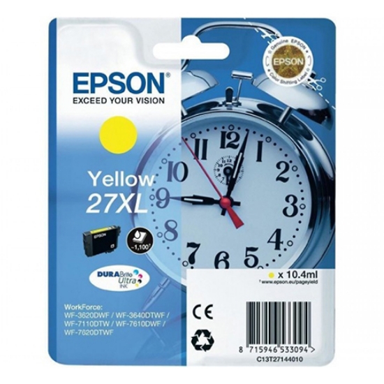 Picture of TINTEIRO ORIGINAL EPSON T2714 Nº27XL AMARELO ALTA CAP.