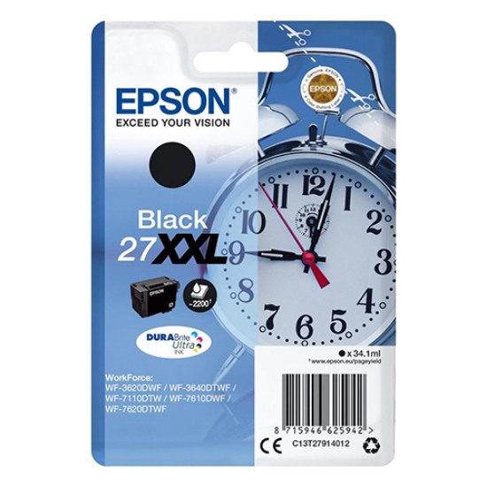Imagem de TINTEIRO ORIGINAL EPSON T2791 Nº27XXL PRETO