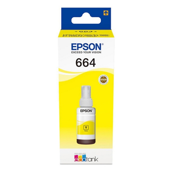 Imagem de TINTEIRO ORIGINAL EPSON T6644 AMARELO 70ML (ECOTANK)