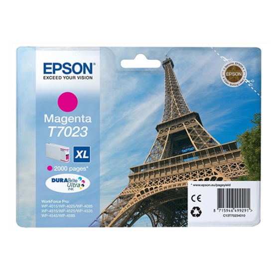 Imagem de TINTEIRO ORIGINAL EPSON T7023 XL MAGENTA ALTA CAPAC.