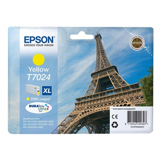 Imagem de TINTEIRO ORIGINAL EPSON T7024 XL AMARELO ALTA CAPAC.