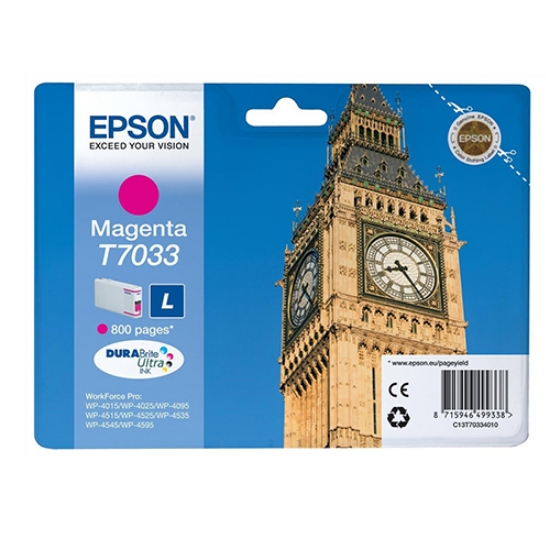 Picture of TINTEIRO ORIGINAL EPSON T7033 L MAGENTA 800PAGINAS
