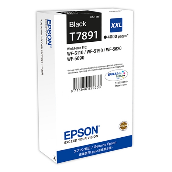 Imagem de TINTEIRO ORIGINAL EPSON T7891 XXL PRETO