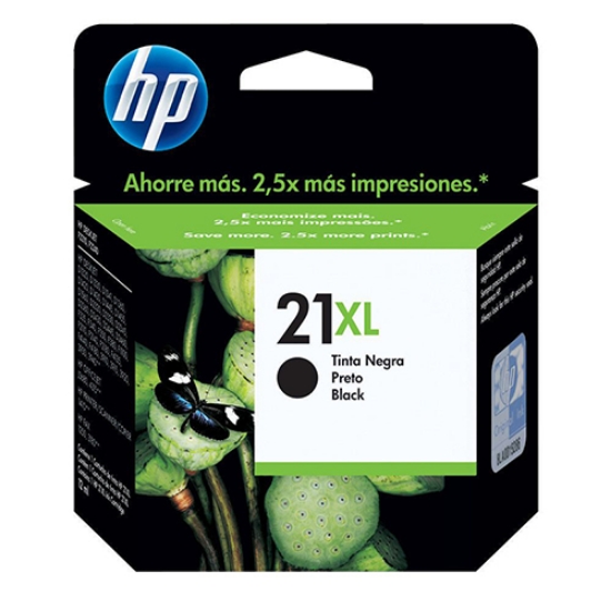 Imagem de TINTEIRO ORIGINAL HP 21XL C9351CE PRETO ALTA CAPAC.