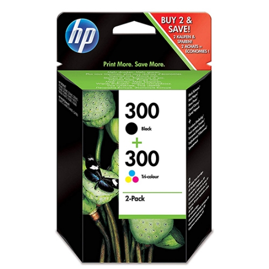 Imagem de TINTEIRO ORIGINAL HP 300+300 CN637EE (PACK PRETO+CORES)
