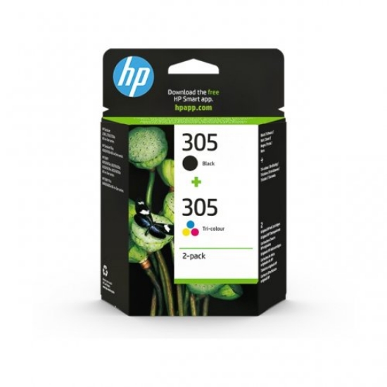 Imagem de TINTEIRO ORIGINAL HP 305+305 6ZD17AE (PACK PRETO+CORES)