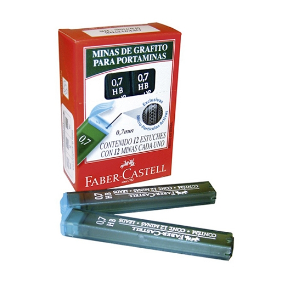 Imagem de MINAS FABER-CASTELL 0.7MM-HB REF.9127 (TUBO 12 UNI)