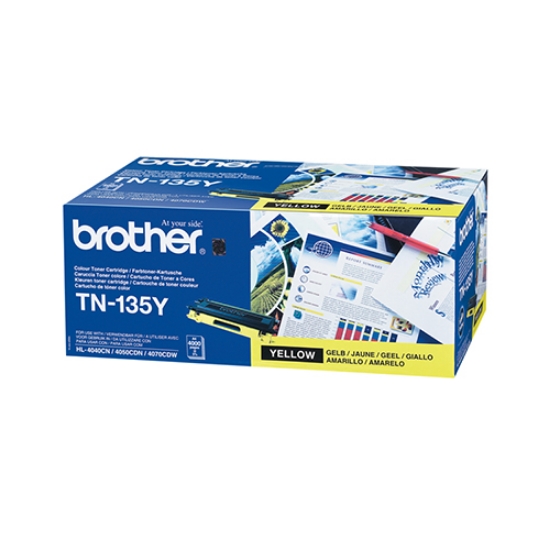 Imagem de TONER ORIGINAL BROTHER TN-135Y AMARELO ALTA CAPAC.