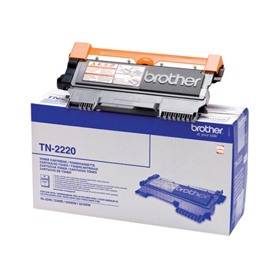 Imagem de TONER ORIGINAL BROTHER TN2220 PRETO 2.600 PAGINAS