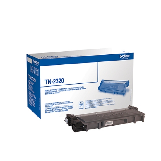 Imagem de TONER ORIGINAL BROTHER TN-2320 PRETO 2.600 PAGINAS