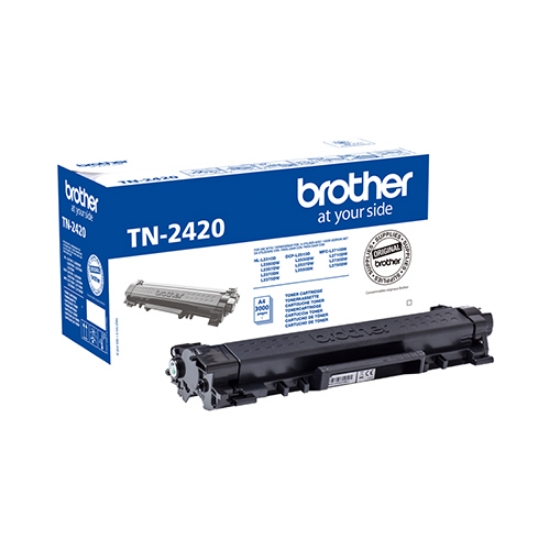 Imagem de TONER ORIGINAL BROTHER TN-2420 PRETO 3.000 PÁGINAS