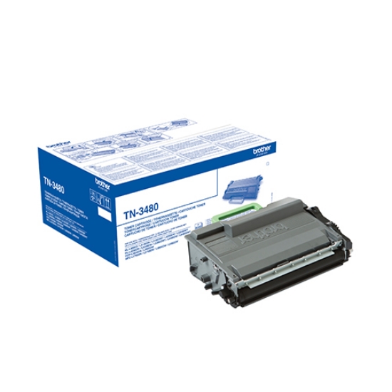 Imagem de TONER ORIGINAL BROTHER TN-3480 PRETO 8.000PAGINAS