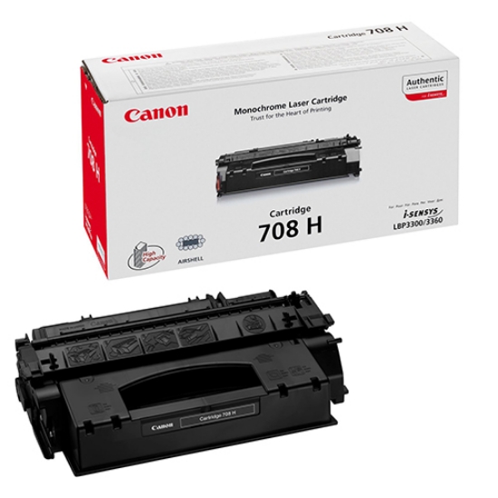 Imagem de TONER ORIGINAL CANON CART.708H PRETO ALTA CAPAC. 6.000PAG.