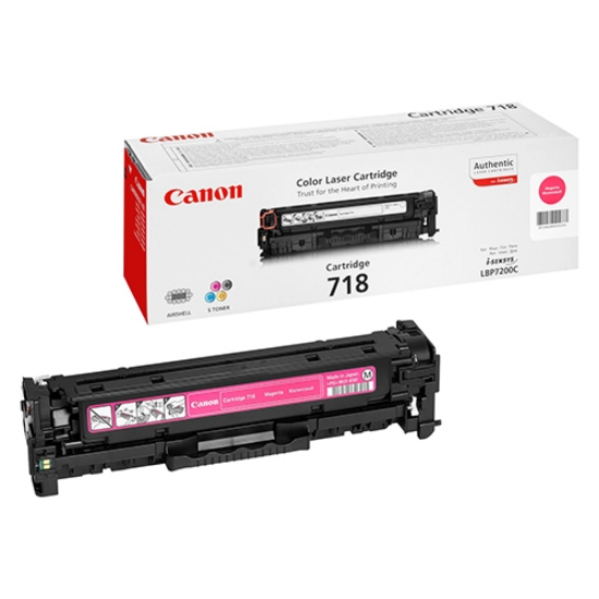 Imagem de TONER ORIGINAL CANON CART.718M MAGENTA 2.900 PAGINAS