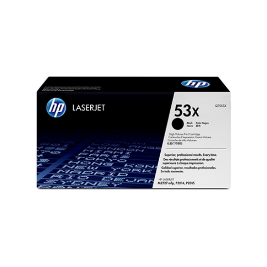Picture of TONER ORIGINAL HP 53X Q7553X PRETO ALTA CAPAC. 7.000PAGINAS