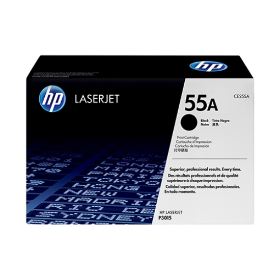 Imagem de TONER ORIGINAL HP 55A CE255A PRETO 6.000 PAGINAS