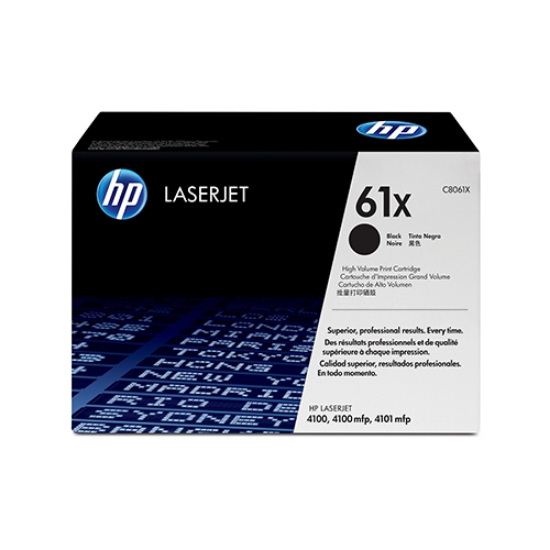 Imagem de TONER ORIGINAL HP 61X C8061X PRETO ALTA CAPAC.10.000PAGINAS