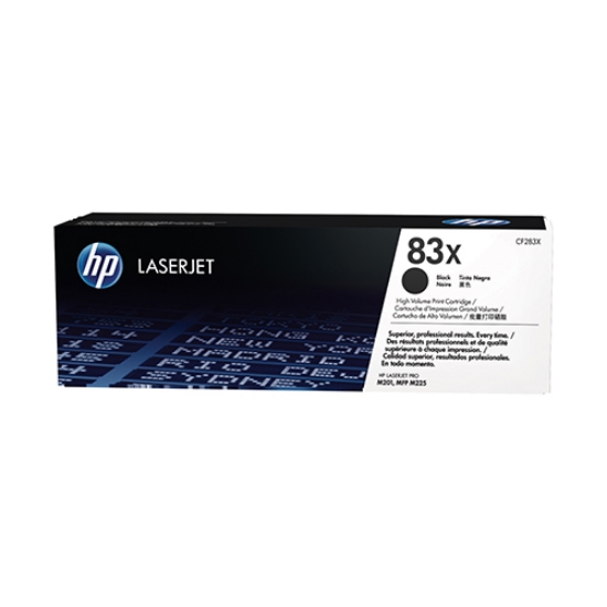 Picture of TONER ORIGINAL HP 83X CF283X PRETO ALTA CAP. 2.200PAGINAS