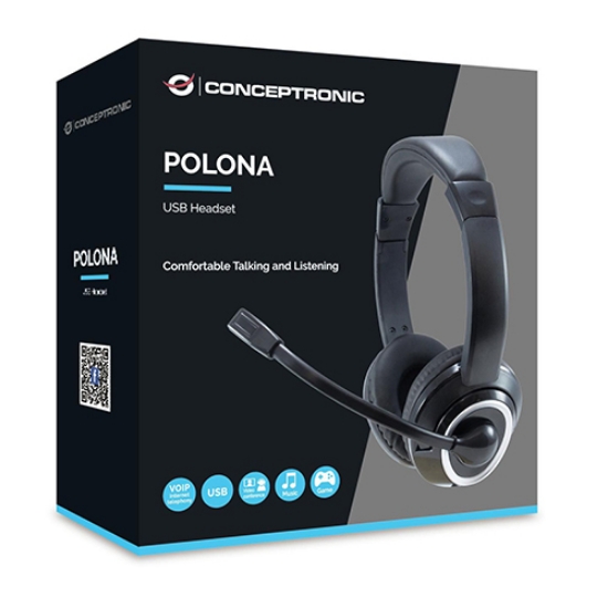 Imagem de AUSCULTADORES CONCEPTRONIC COM MICRO USB HEADSET POLONA