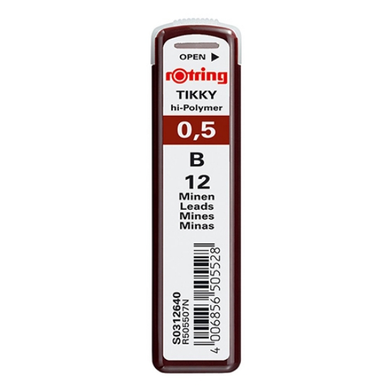 Imagem de MINAS ROTRING 0.5MM-B S0312640 (TB.12UDS)