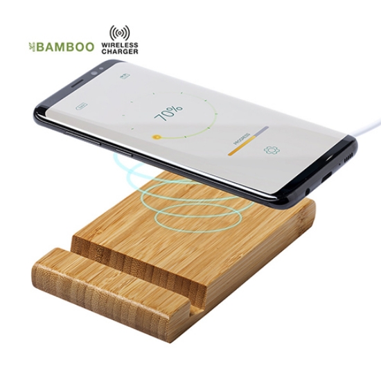 Imagem de CARREGADOR SMARTPHONE VARTOL BAMBOO SEM FIOS (6735)