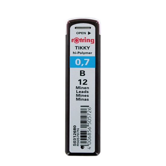 Imagem de MINAS ROTRING 0.7MM-B S0312680 (TB.12UDS)