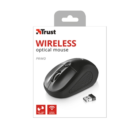 Imagem de RATO TRUST PRIMO WIRELESS PRETO REF.20322