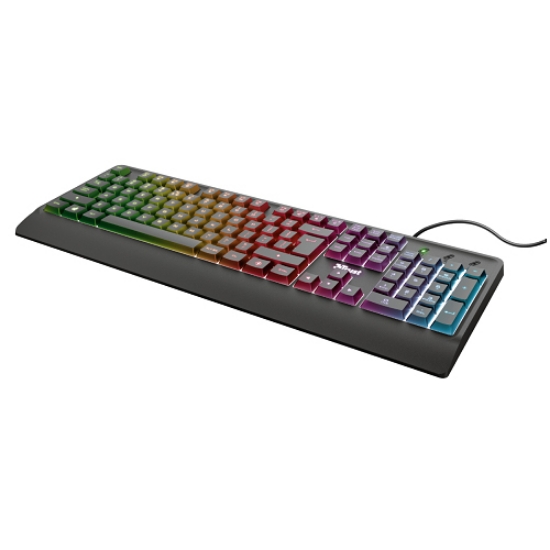 Imagem de TECLADO TRUST GAMING ZIVA LED PRETO (24099)