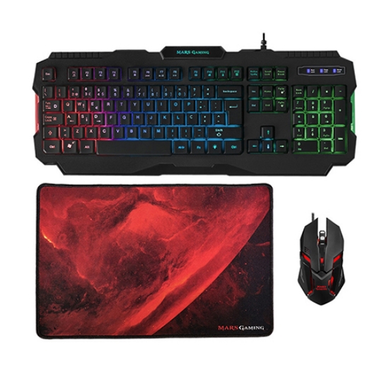 Imagem de TECLADO+RATO+BASE PARA RATO MARS GAMING 3EM1 (MCP118PORTU)
