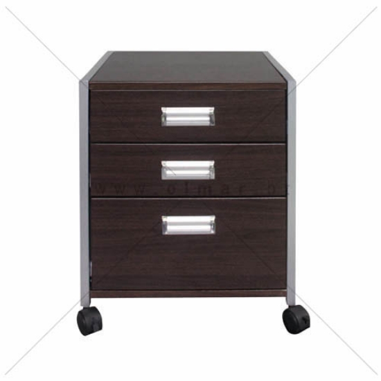 Imagem de BLOCO RODADO 3 GAVETAS STR-T21 WENGUE