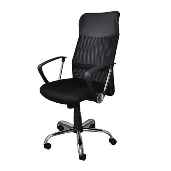 Imagem de CADEIRA EXECUTIVA STR-PL31 PRETA COM BRAÇOS