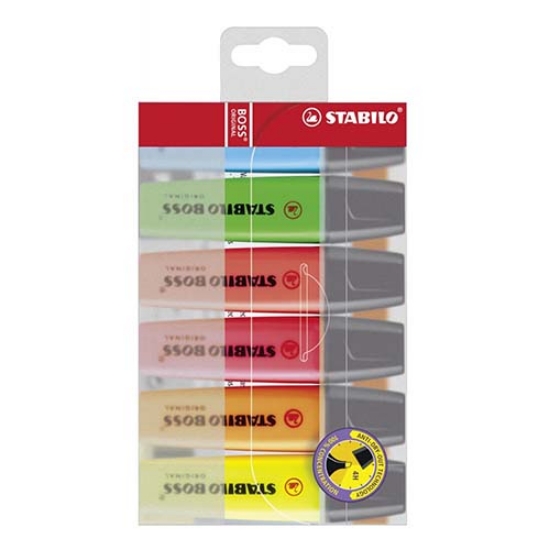 Picture of BLISTER COM 6 MARCADORES FLUORESCENTES STABILO BOSS 70/6