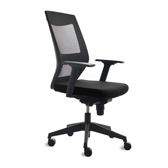 Picture of CADEIRA ROCADA RD-937/4 PRETA C/BRAÇOS