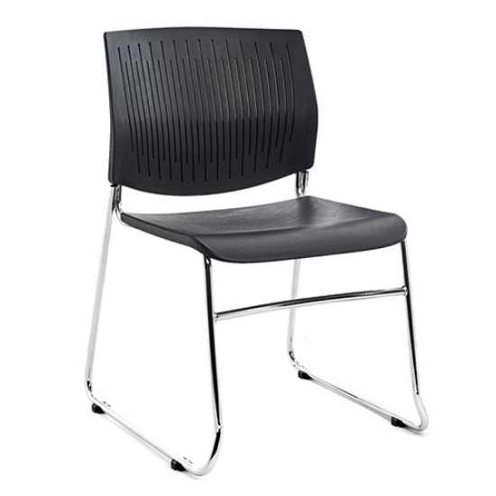 Imagem de CADEIRA ROCADA RD-968/4 PRETA FIXA