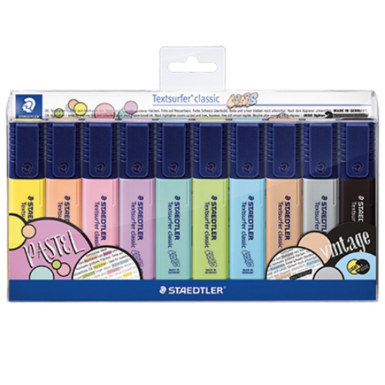 Imagem de BLT.10 MARC. FLUOR. STAEDTLER PASTEL&VINTAGE (364CWP10)