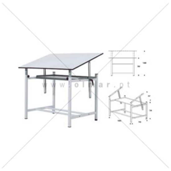 Imagem de ESTIRADOR ROCADA RD-135 + PRANCHETA RD-803 80X120CM