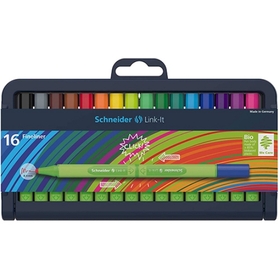 Imagem de BLT.16 MARC. FINELINER SCHNEIDER LINK-IT 0.4MM SORT. 191292