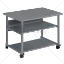 Imagem de MESA DE SUPORTE STR-F935 CINZA