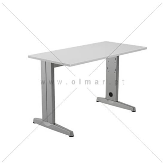 Imagem de SECRETARIA ROCADA METAL 120X60 2000AC02 CINZA