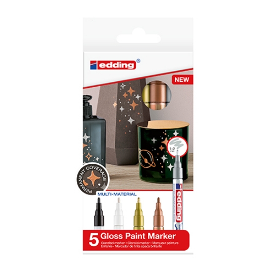 Imagem de BLT.5 MARC. PERM. EDDING 751 CORES METALICAS (7515S)